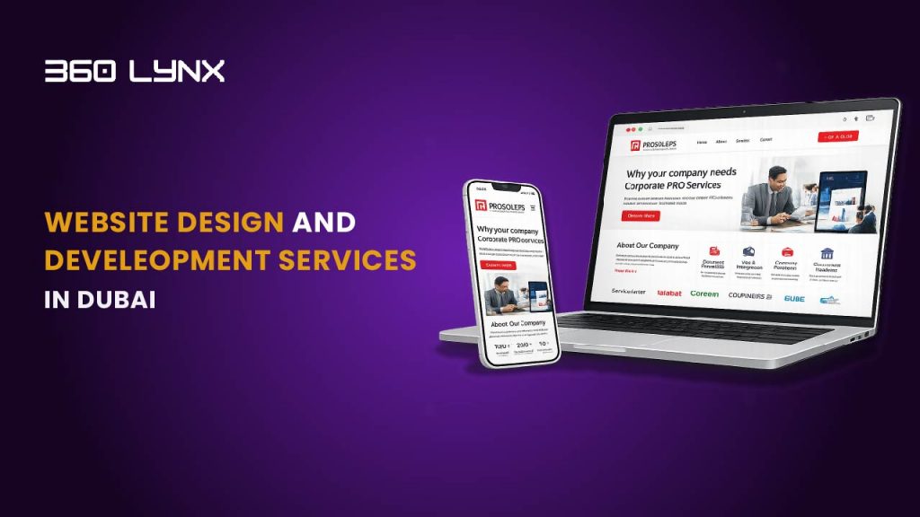 Website design and development services